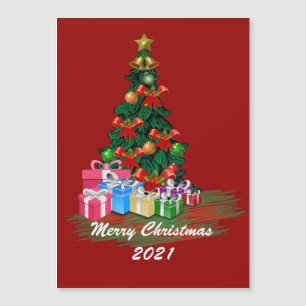 Carte magnétique de l'arbre de Noël