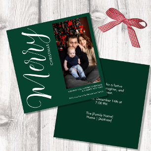 Carte magnétique de Noël avec photo personnalisée