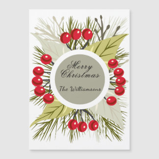 Carte magnétique de Noël/fêtes élégante et modifia