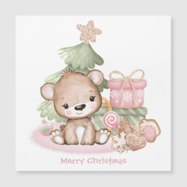 Carte magnétique de Noël personnalisée