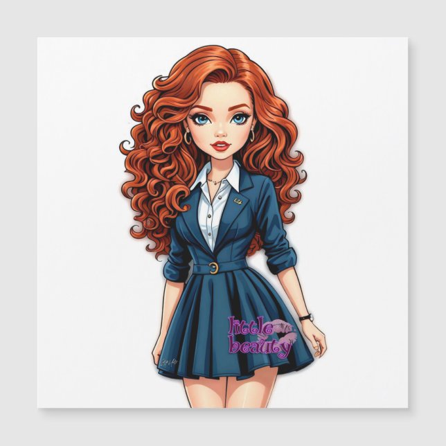 Carte magnétique de petite beauté (Devant)