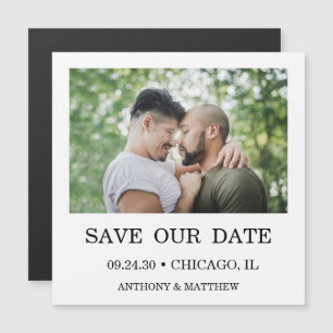 Carte magnétique de photo moderne LGBTQ pour annon