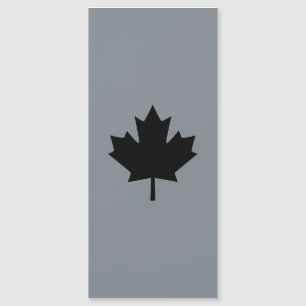 Carte Magnétique Décor canadien en feuille d'érable noire