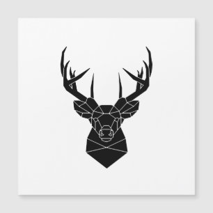 Carte Magnétique Deer Head Fichier Ai Géométrique Deer Silhouette S