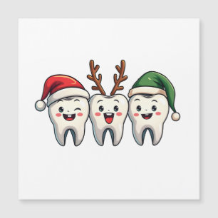 Carte Magnétique Dentiste Dentaire Noël Santa Fil dentaire Arbre de