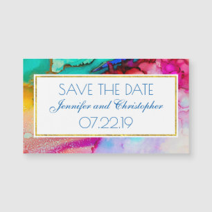 Carte Magnétique Design moderne en marbre Abstrait