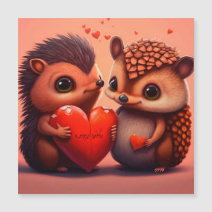 Carte Magnétique Dessin de Saint Valentin