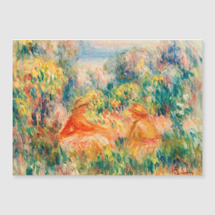 Carte Magnétique Deux femmes dans un paysage par Pierre Auguste Ren