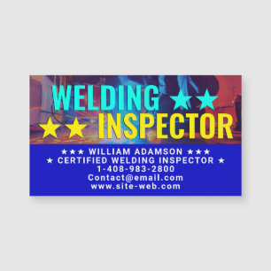 Carte magnétique d'inspecteur de soudage professio