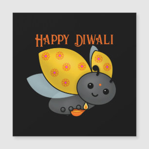 Carte Magnétique Diwali Ladybug avec Deepa