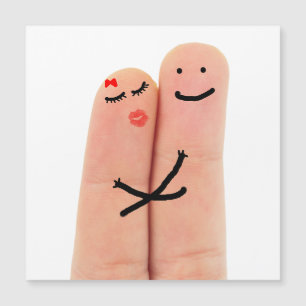 Carte Magnétique Doigts amoureux