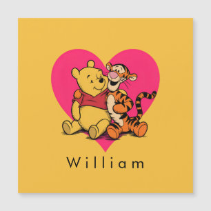 Carte Magnétique Doux Winnie l'ourson et Tigger