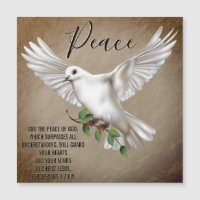 Dove de la paix Scripture personnalisée Verse