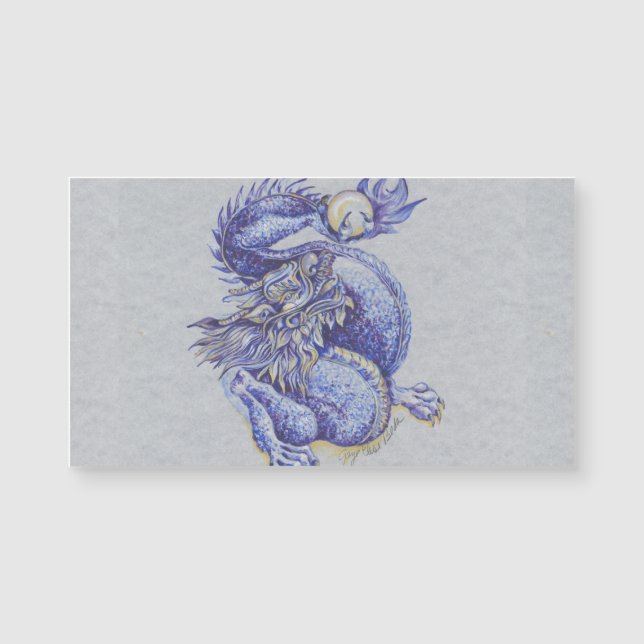 Carte Magnétique Dragon bleu (Devant)