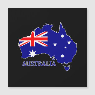 Carte Magnétique Drapeau Australie