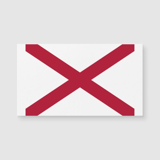 Carte Magnétique Drapeau d'État de l'Alabama (Devant)