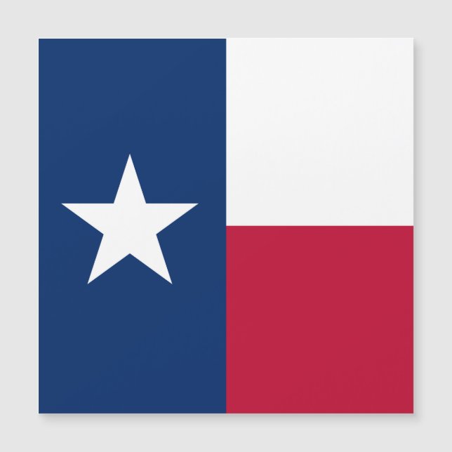 Carte Magnétique Drapeau du Texas : Longhorns, l'État de l'étoile s (Devant)