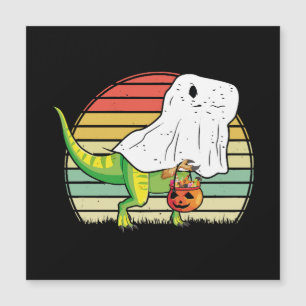 Carte Magnétique Drôle de dinosaure fantôme Halloween