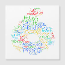 Carte magnétique du 6e anniversaire