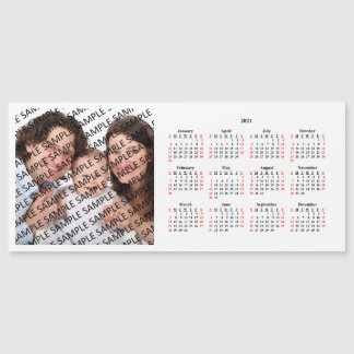 Carte magnétique du calendrier personnalisé photo 