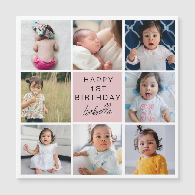 Carte magnétique du Collage de photos (Devant)