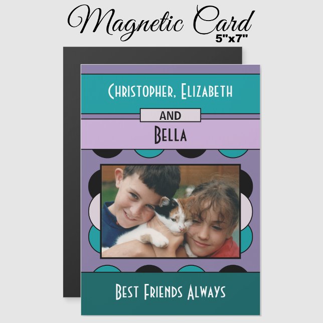 Carte magnétique du réfrigérateur violet photo Amo (Créateur téléchargé)