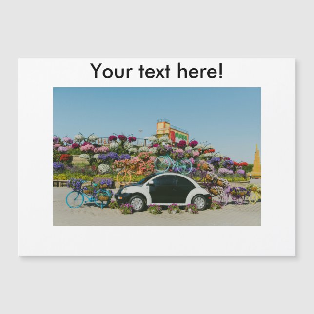 Carte Magnétique Dubai Miracle Garden (Devant)