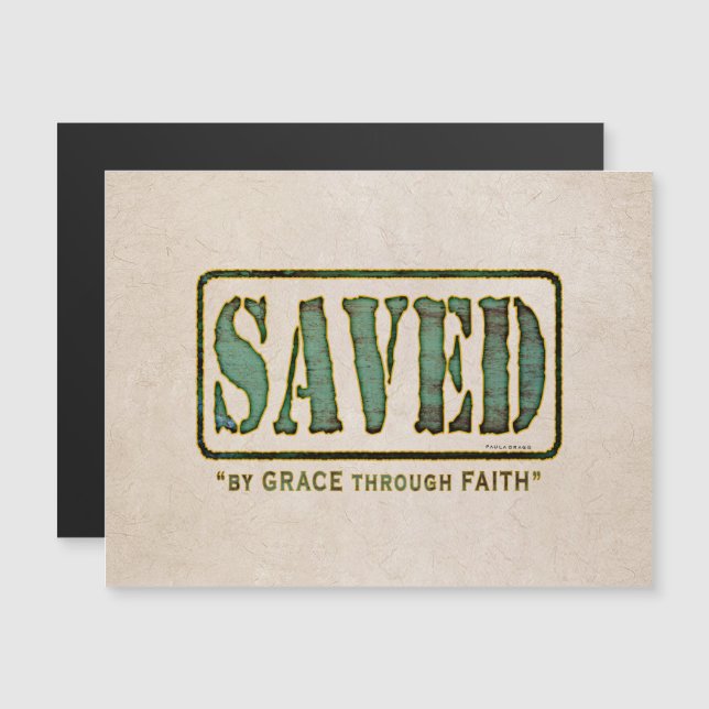 Carte Magnétique Économisé par grâce (Devant / Derrière)