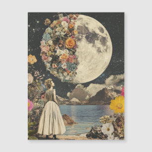 Carte Magnétique Élégance Lune - Femme avec Lune (2)