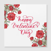 Élégant Heureuse Sainte-Valentin rouge