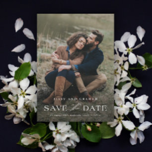 Carte Magnétique Élégante de Mariage avec Photo po