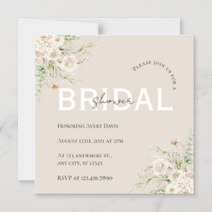Carte magnétique élégante florale pour la douche d