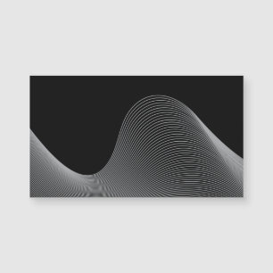 Carte Magnétique Élégante, moderne, futuriste abstraction des vague