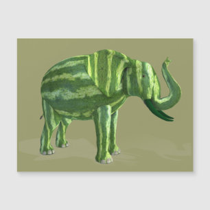 Carte Magnétique Eléphant de la Journée nationale du melon d'eau