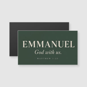 Carte Magnétique EMMANUEL Matthieu 1:23 Noël