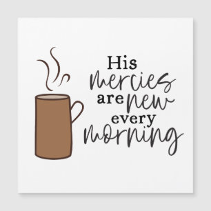 Carte Magnétique Encouragement religieux Bible Verse Aimant Café
