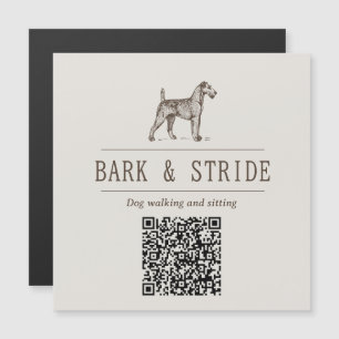 Carte Magnétique Entreprise personnalisée de promenade de chiens Ma