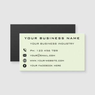 Carte Magnétique Entreprise Promotionnelle Personnalisée - Moderne