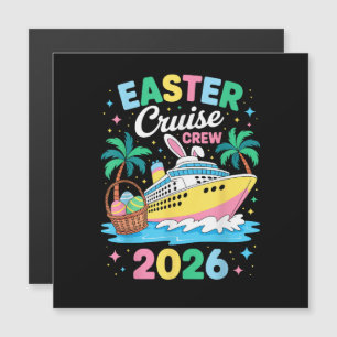 Carte Magnétique Équipage de croisière de Pâques 2026 Vacances fami