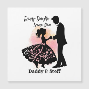 Carte Magnétique Équipe de danse papa-fille