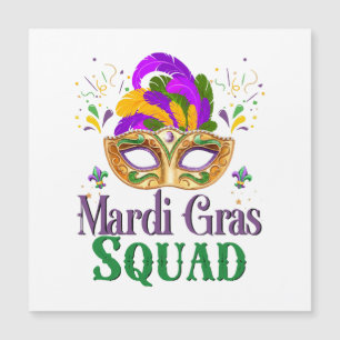 Carte Magnétique Équipe Mardi Gras