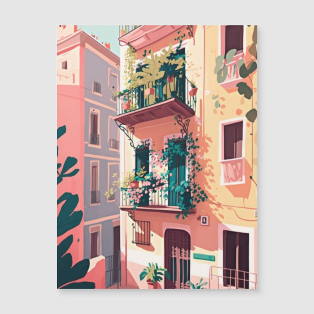 Carte Magnétique Espagne Barcelone (Devant)