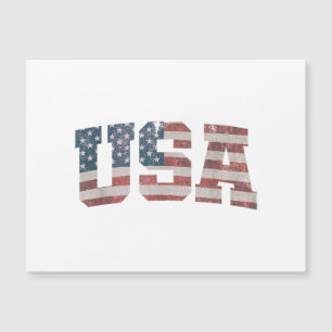 Carte Magnétique États-Unis Drapeau Patriotique 4 juillet Amérique