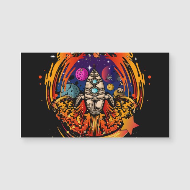 Carte Magnétique Exploser le vaisseau spatial (Devant)