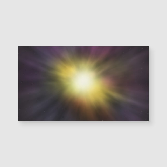 Carte Magnétique Explosion de l'oeuvre spatiale numérique Cool Star (Devant)