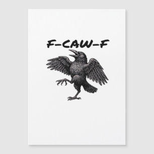 Carte Magnétique F-Caw-F Graphique Vintage Essentiel