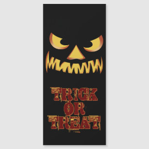 Carte Magnétique Face citrouille 2