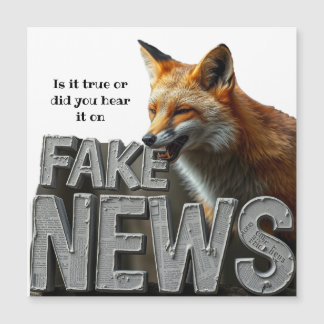 Carte Magnétique Fake News Fox Kamala Custom Funny Humour Media