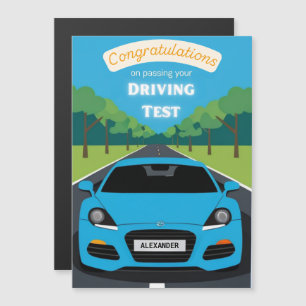 Carte Magnétique Félicitations Permis de Conduire