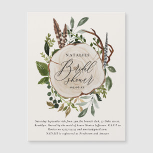 Carte Magnétique Ferme rustique ferme botanique douche de nuptiale